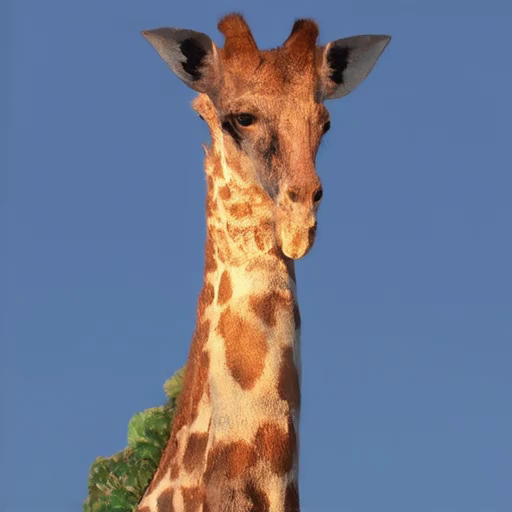 Before training: Tall giraffe