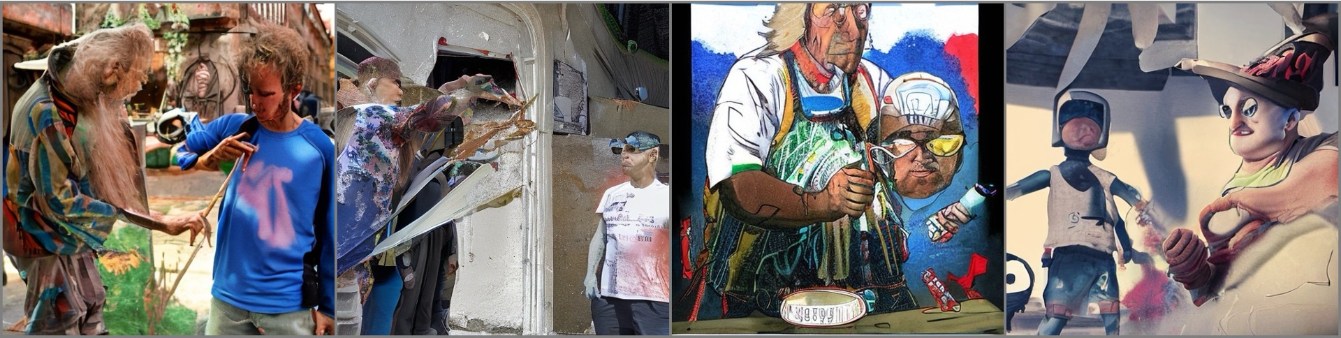 Paired counterfactual images from shared noise